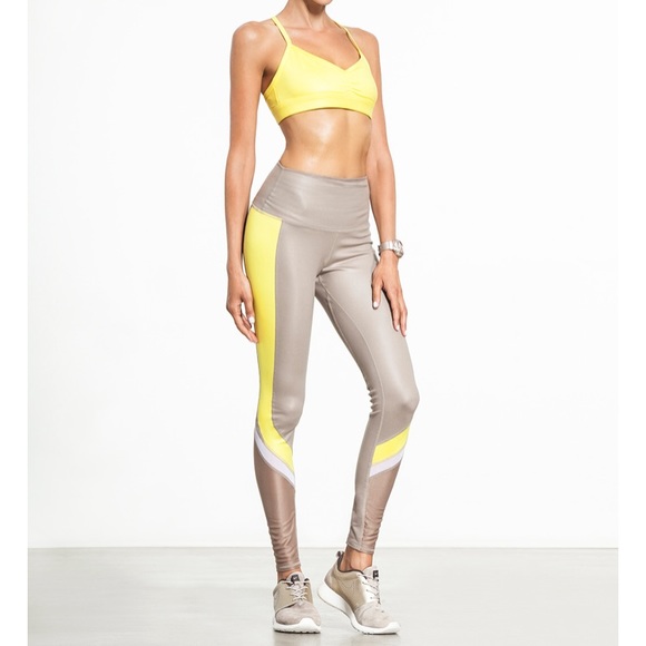 yellow yoga leggings